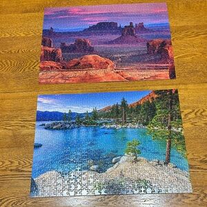 Grand Canyon and Lake Tahoe 500 piece puzzle.